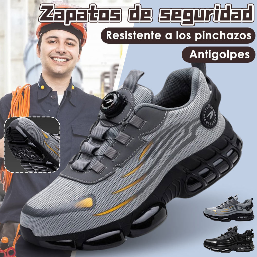 Calzado de seguridad laboral antigolpes y antipuñaladas para hombre