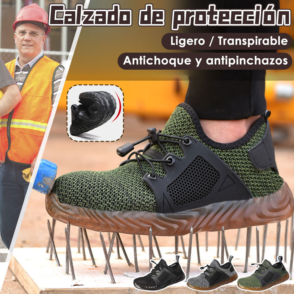 2024 calzado de seguridad para hombre antipinchazos y anticolisión