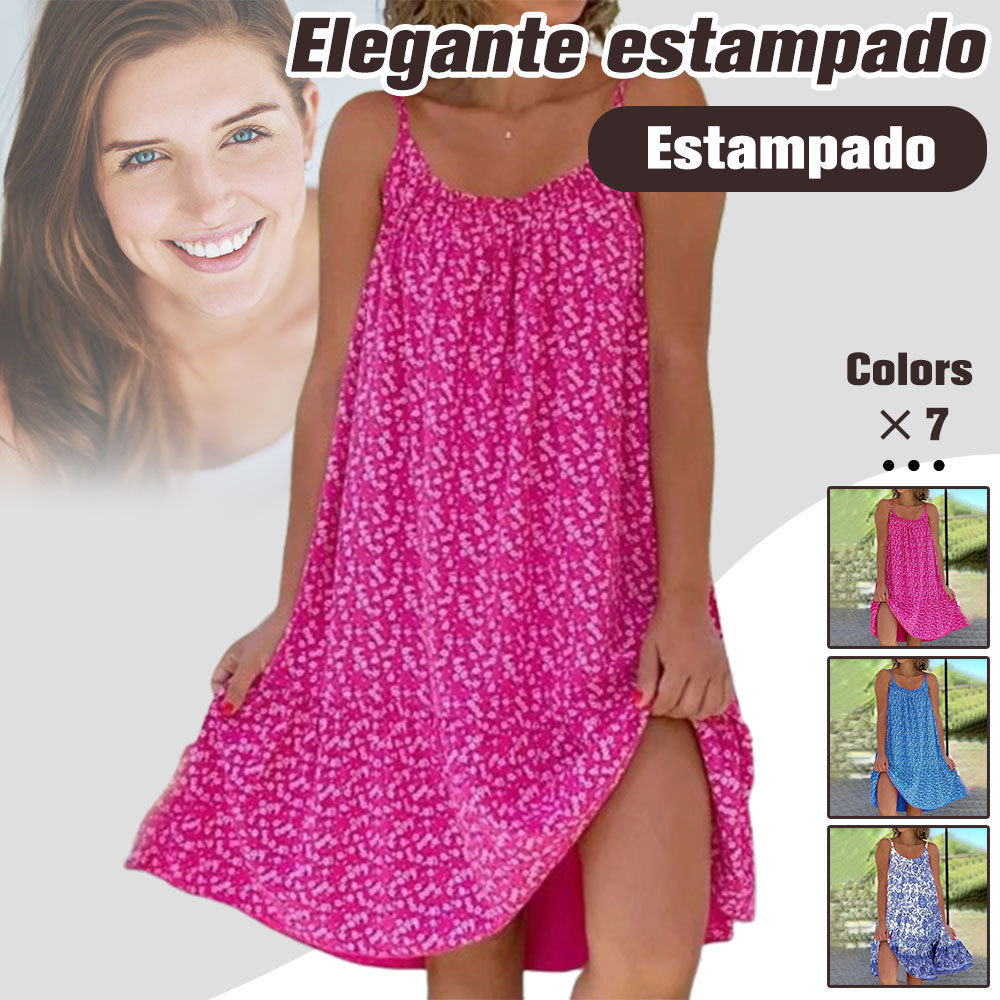 50% de descuento - 2024 Nuevo vestido camisola estampado