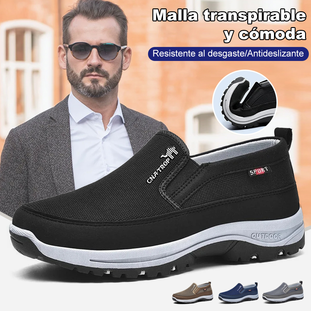 Zapatos para caminar de hombre cómodos y transpirables