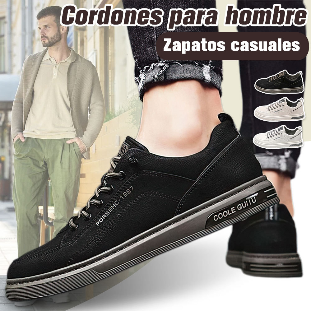 Zapatos multifuncionales de piel auténtica para hombre