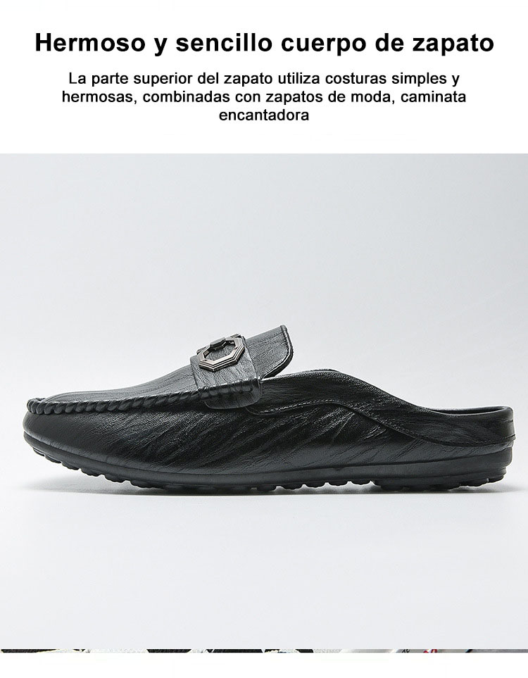 Zapatillas de hombre de piel transpirable con suela suave
