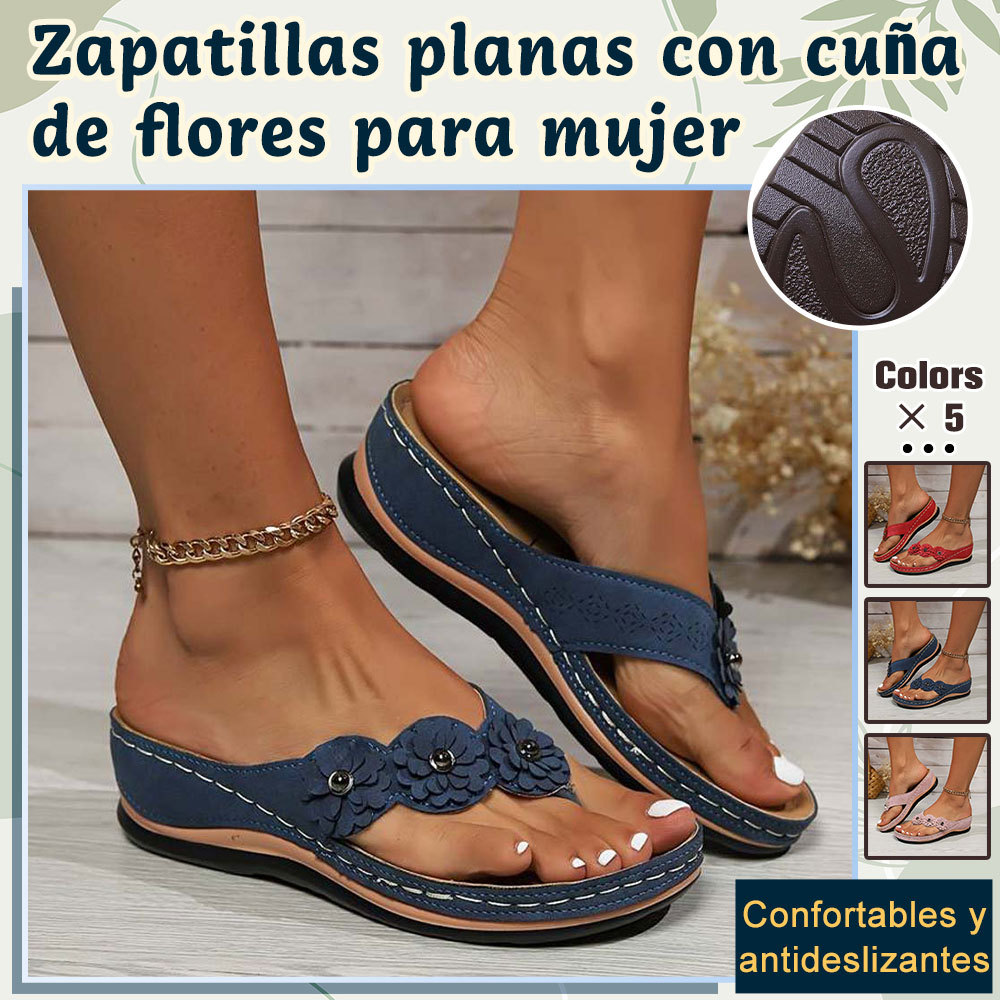 Hojanaranja Sandalias de cuña ortopédicas de alta calidad de verano 2024 para mujer