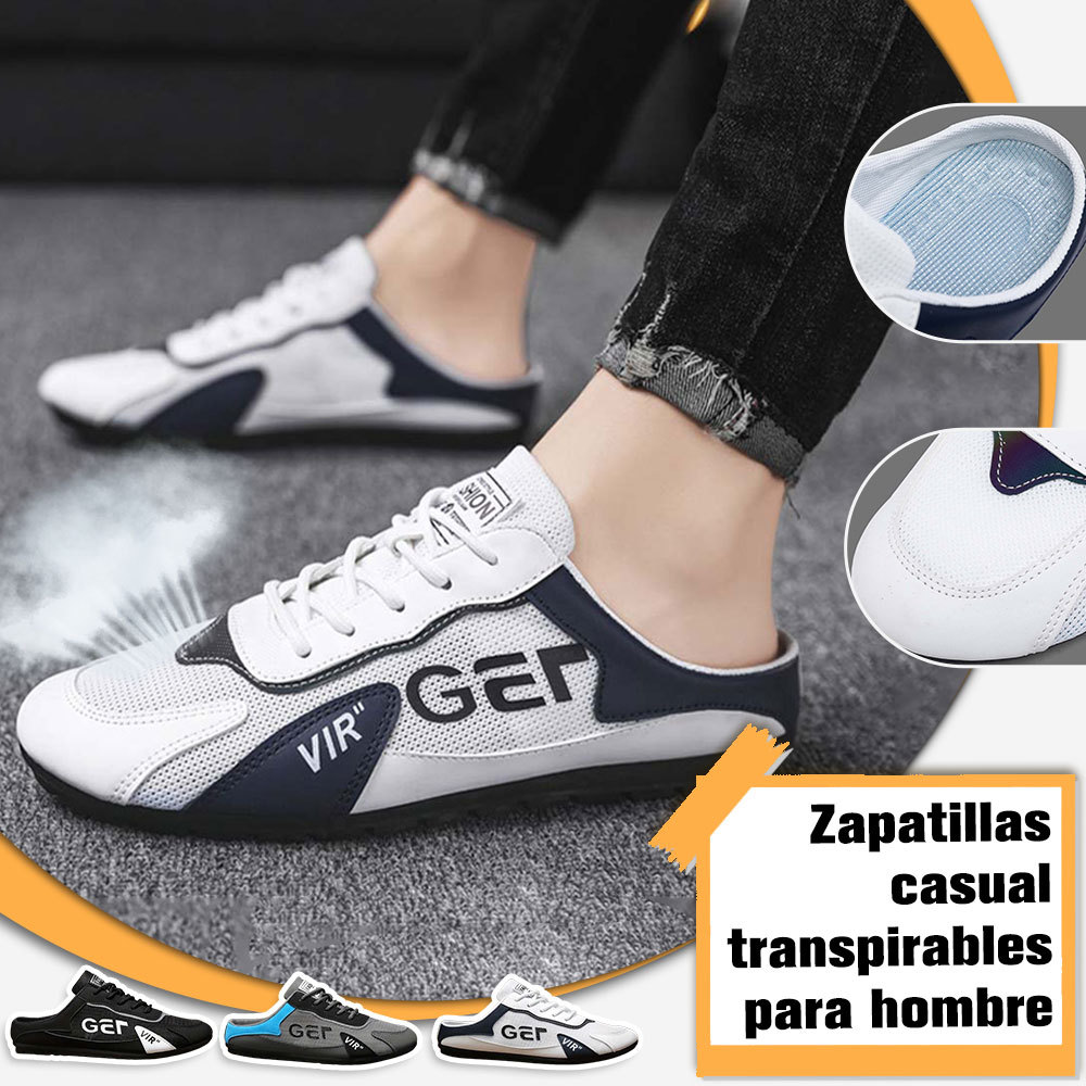 Zapatillas antideslizantes ligeras y transpirables para hombre, zapatos casuales