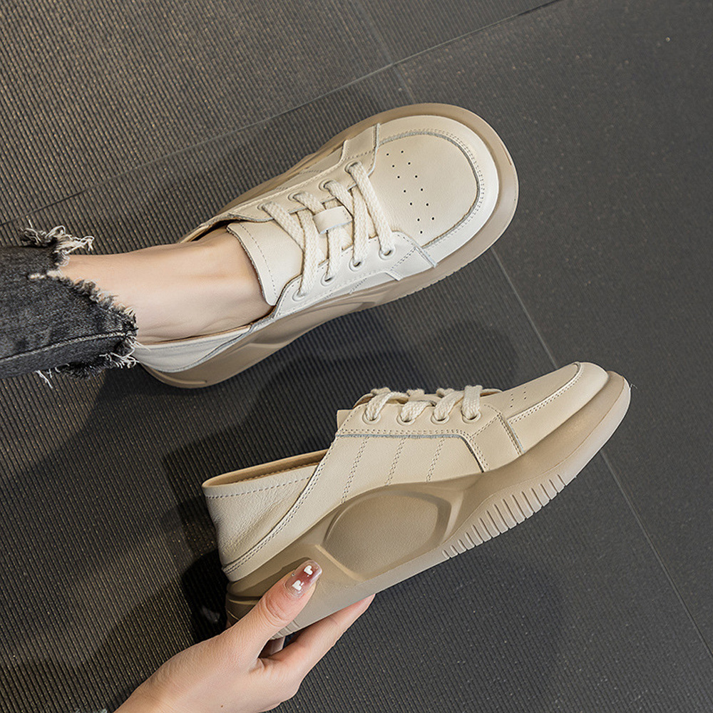 Olivoslindo Zapatos de mujer casuales cómodos de suela gruesa