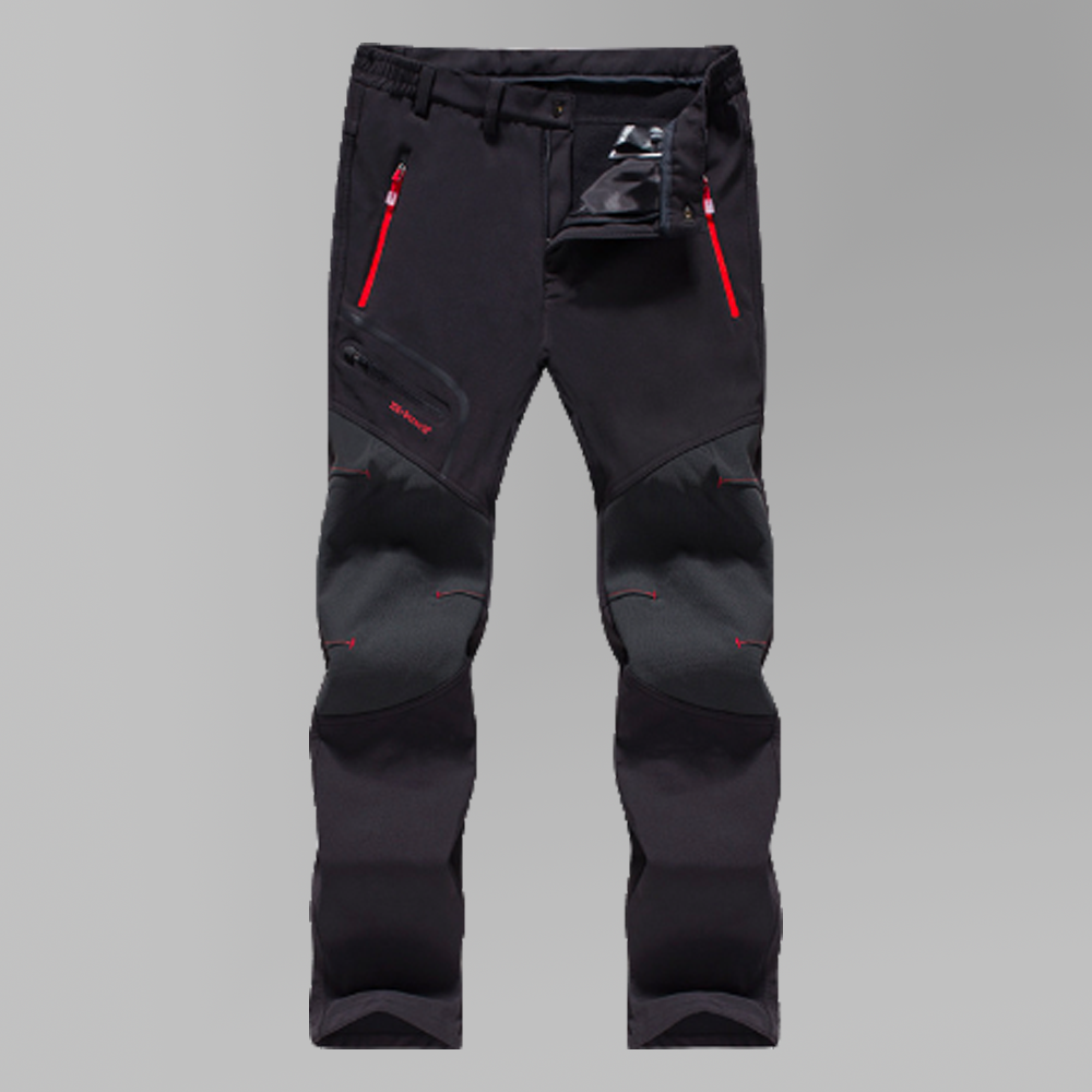 Pantalón térmico impermeable para hombre con forro polar