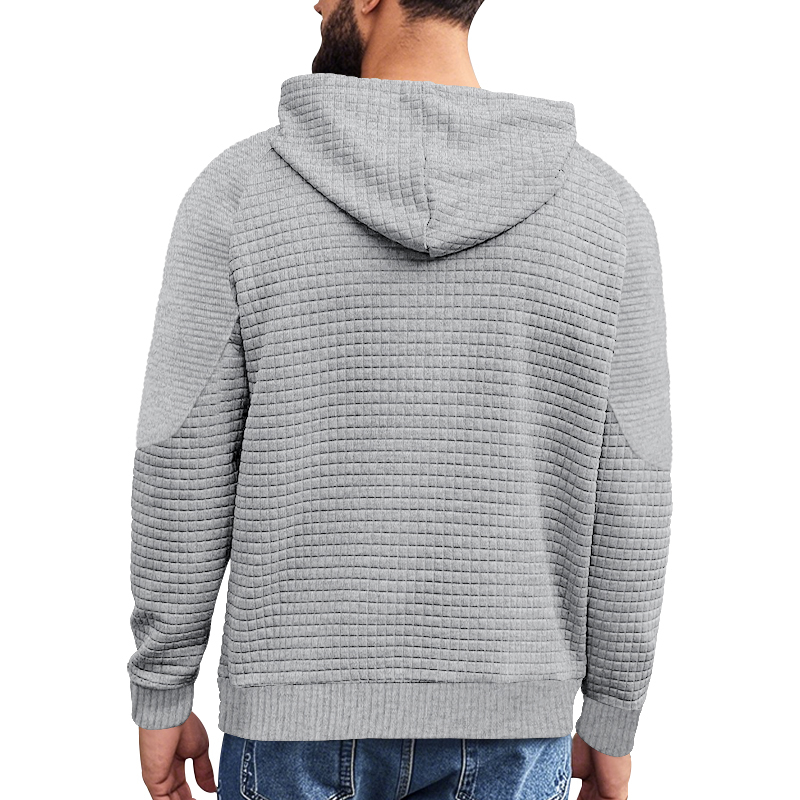 Kapuzensweatshirt aus Waffel-Jacquard für Herren