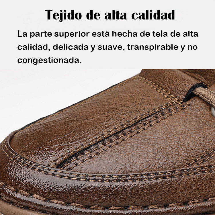 Zapatos casuales de cuero transpirable para hombre