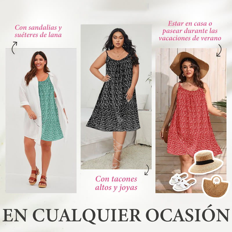 50% de descuento - 2024 Nuevo vestido camisola estampado