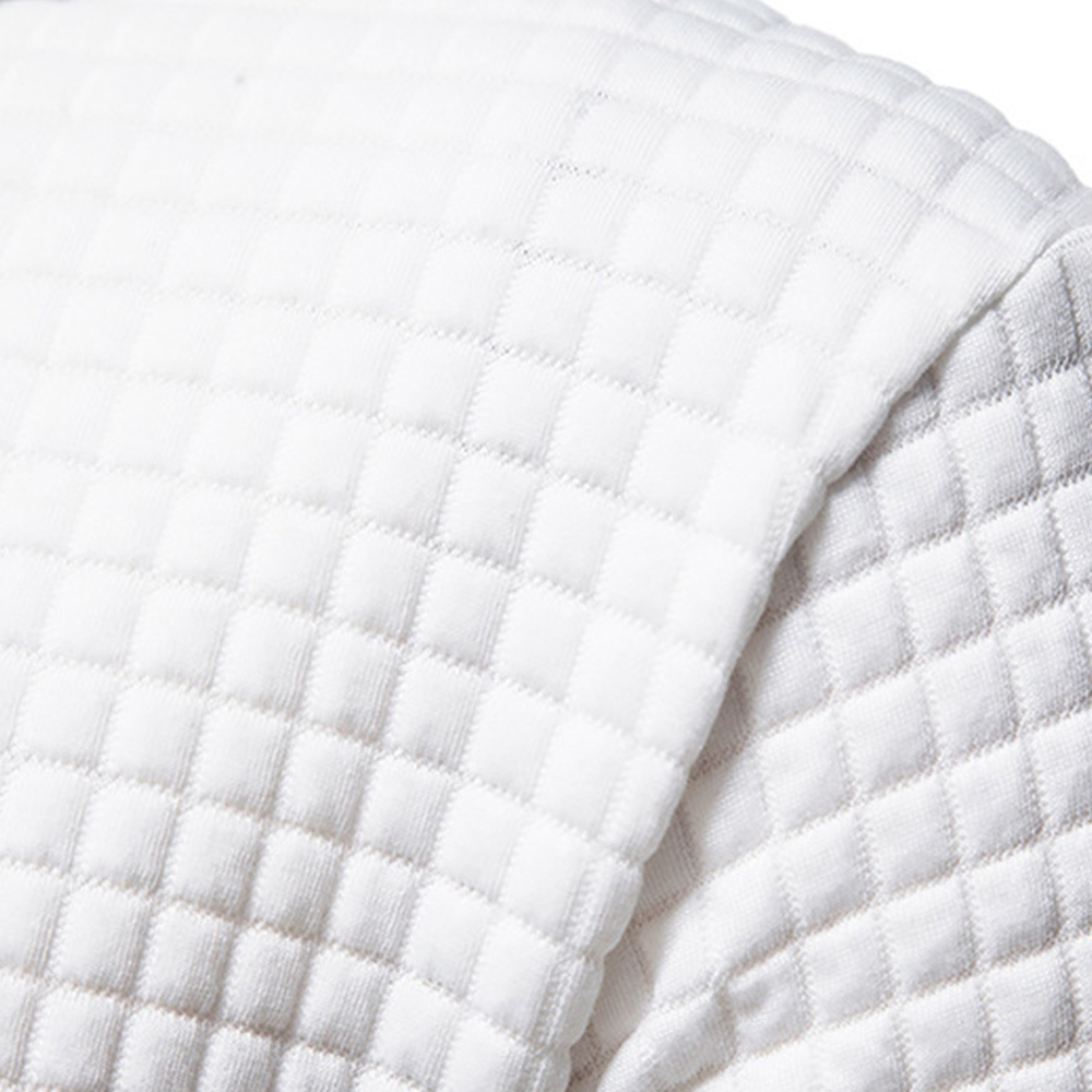 Alberchris™ Men's Waffle Pattern Solid Hoodie Casual Pullover Sweatshirt