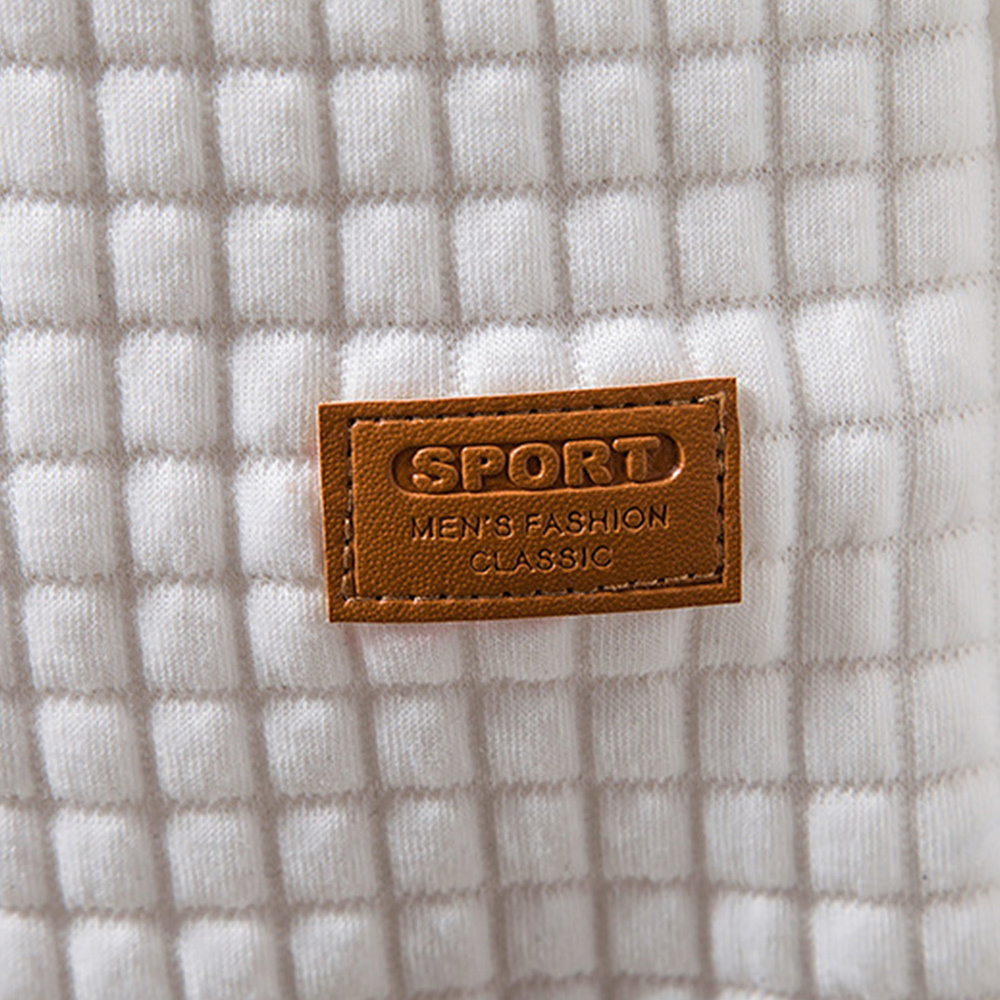 Alberchris™ Men's Waffle Pattern Solid Hoodie Casual Pullover Sweatshirt