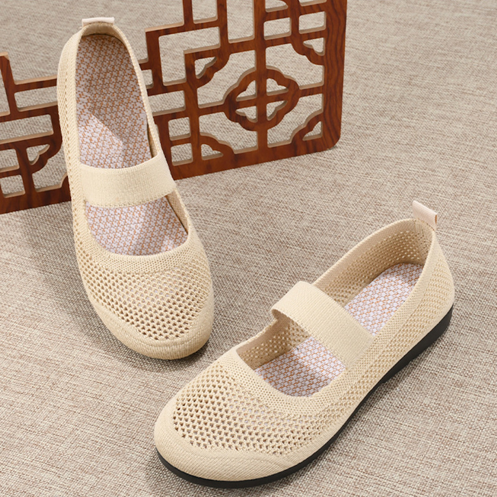 Olivoslindo Nuevos zapatos de senderismo de suela blanda transpirable para mujer