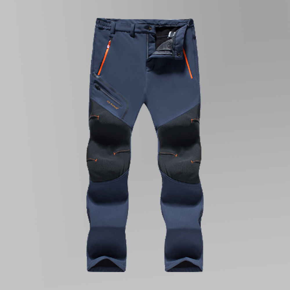 Olivoslindo Pantalón térmico impermeable para hombre con forro polar