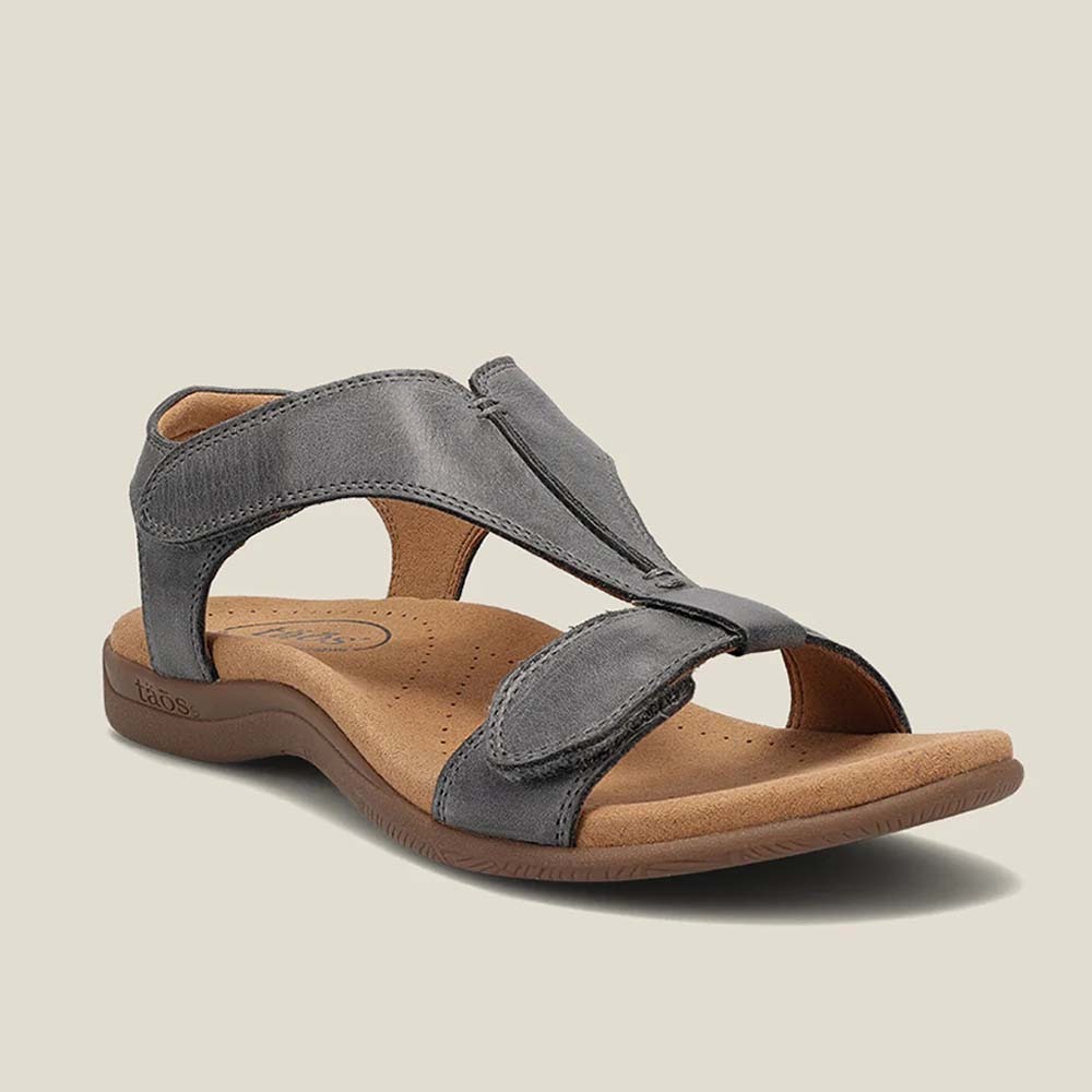Hojanaranja Nuevas sandalias de cuña con velcro retro de verano.