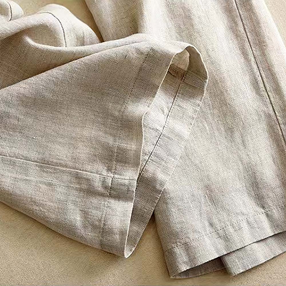 Women's Breathable and Comfortable Linen High Waisted Wide Leg Pants
