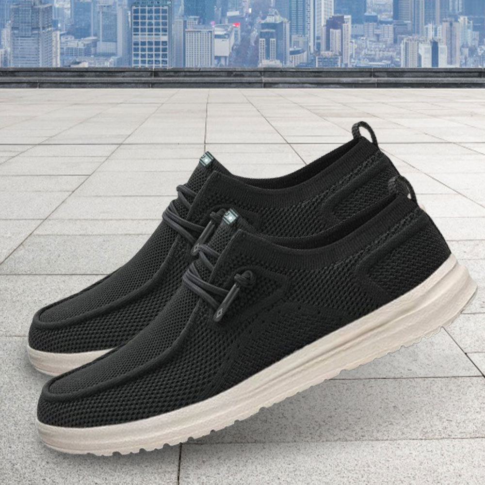 Men's breathable and comfortable mesh lace-up casual shoes