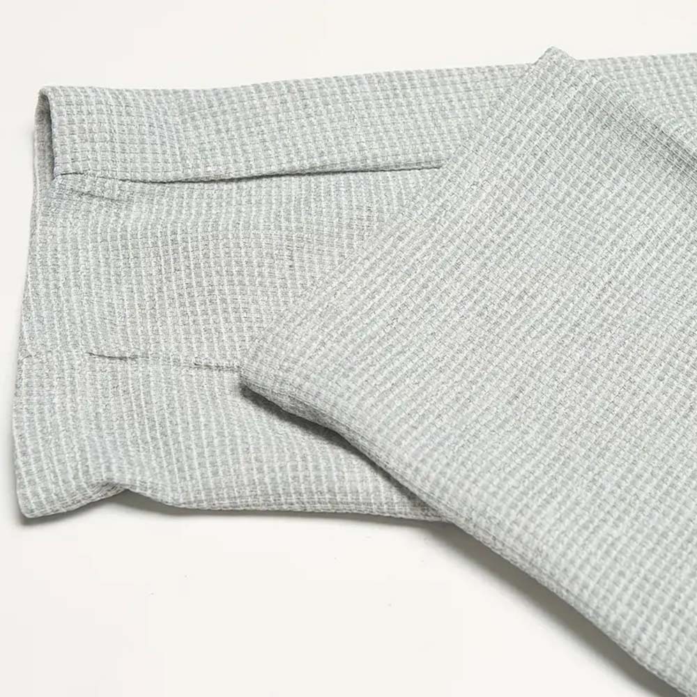 2024 nuevos pantalones de jogging de pie pequeño a cuadros tipo gofre para hombres