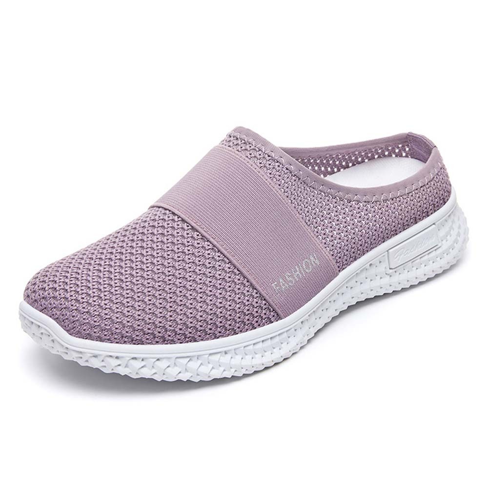Verano nuevos zapatos de mujer medias zapatillas de malla transpirable