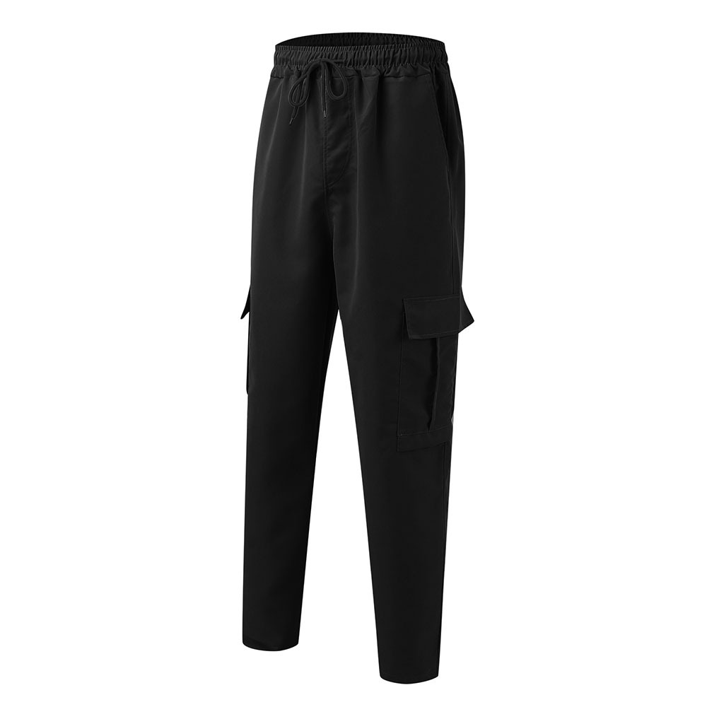 Olivoslindo Pantalones casuales rectos holgados para hombres