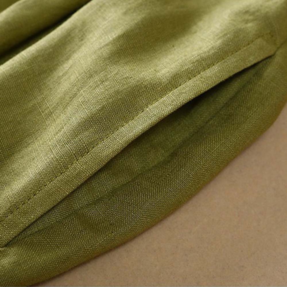 Falda con botones de lino transpirable y elegante para mujer