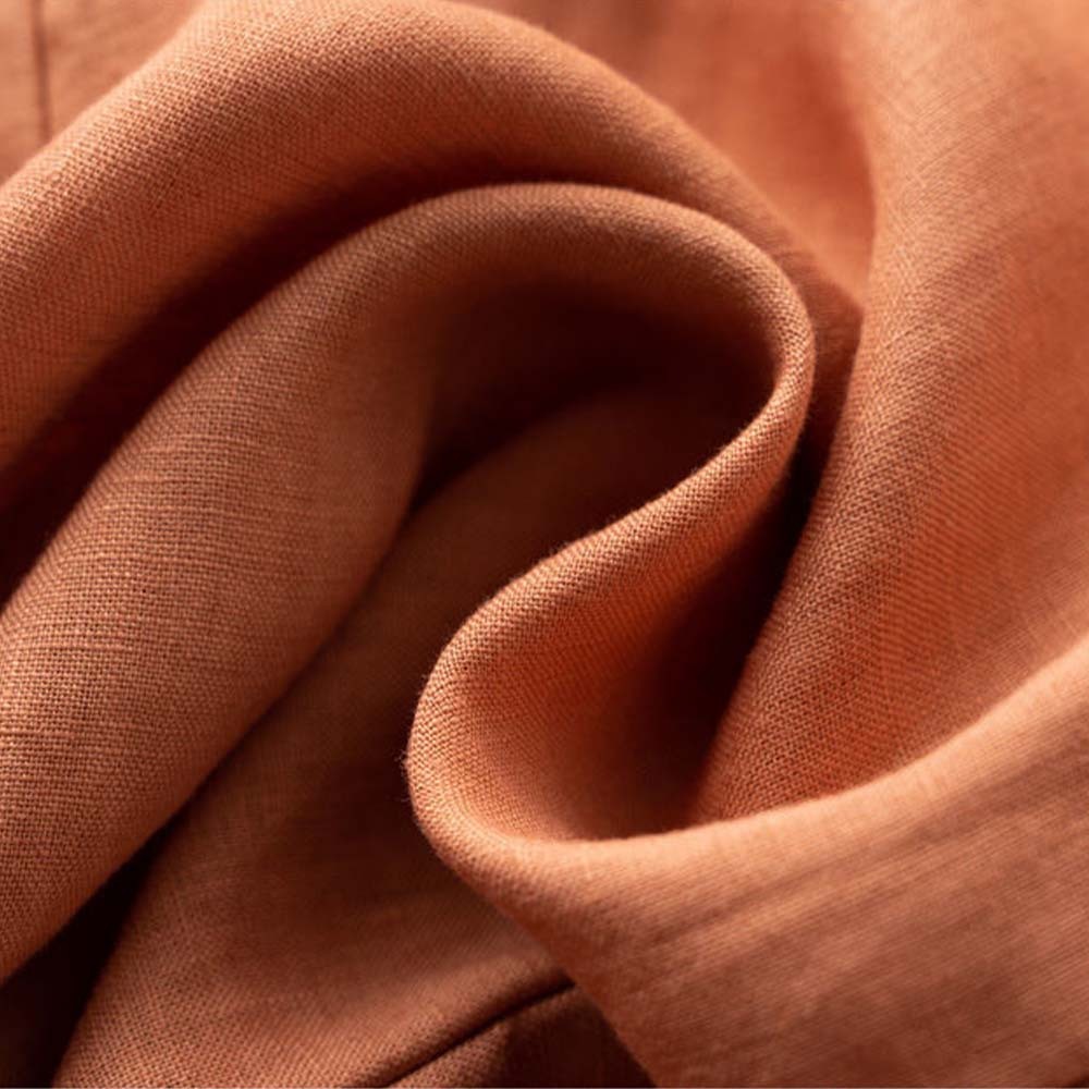 Pantalones de pierna ancha holgados informales de algodón y lino para mujer