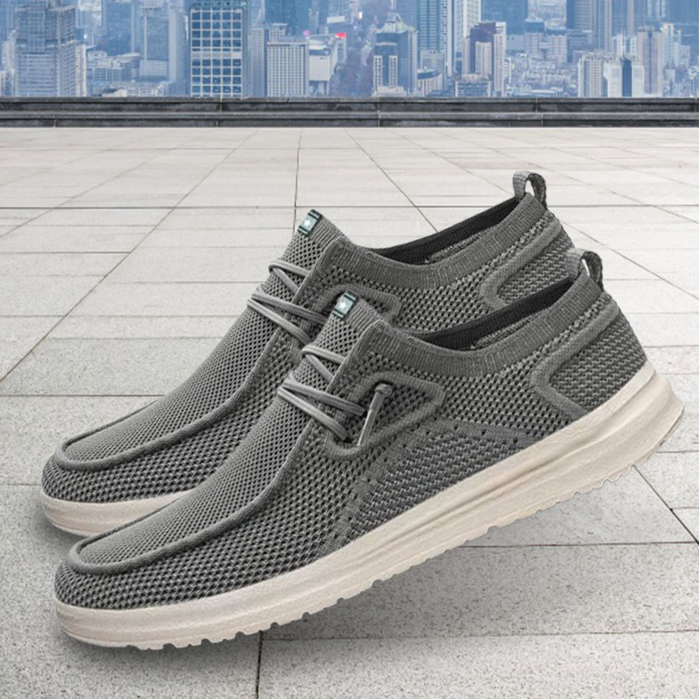 Men's breathable and comfortable mesh lace-up casual shoes