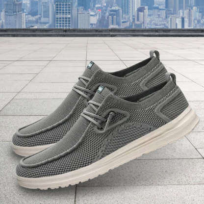 Men's breathable and comfortable mesh lace-up casual shoes