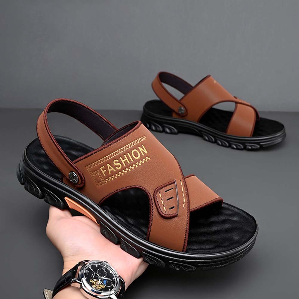 Sandalias de playa con punta abierta, antideslizantes y transpirables para hombre