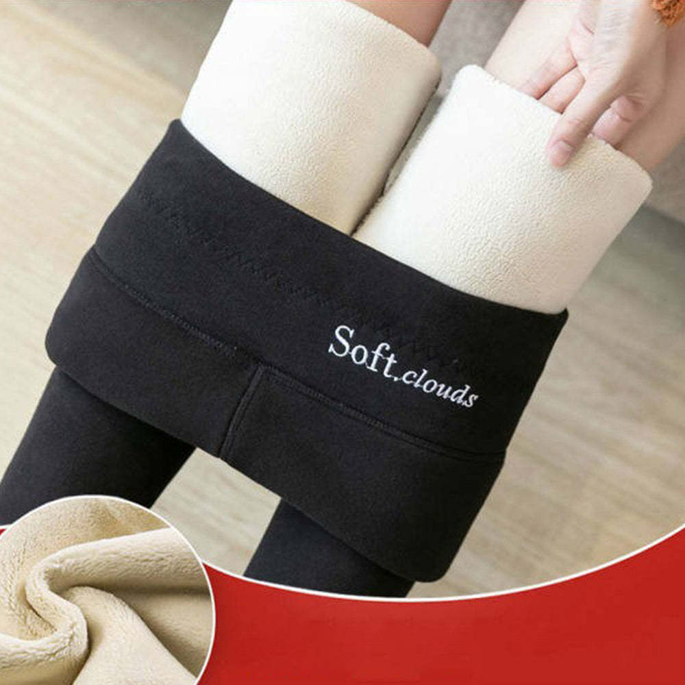 Leggings térmicos de lana cómodos y modernos para mujer de invierno