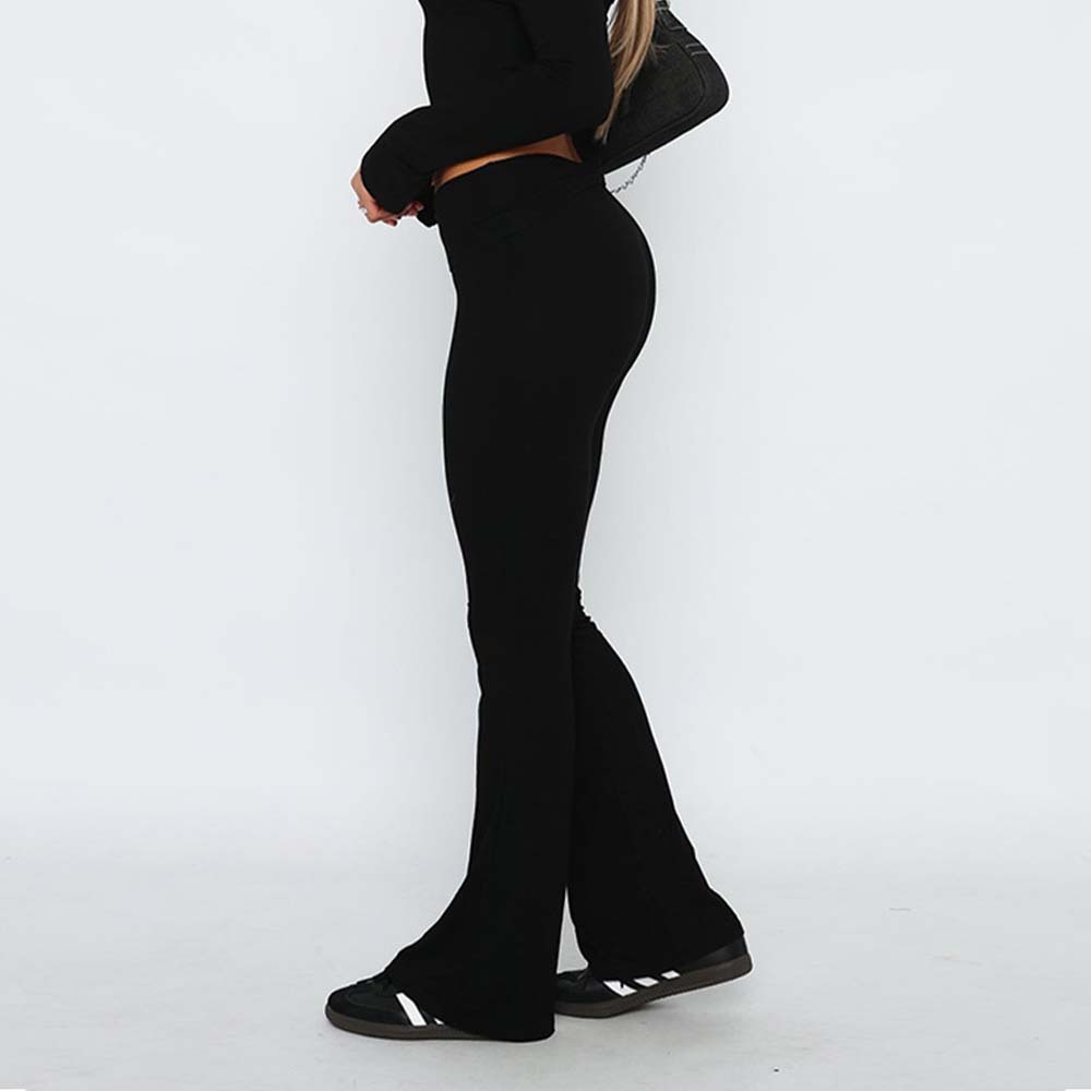 Stylish and Comfortable Women's Slim Fit Low Waist Flare Pants