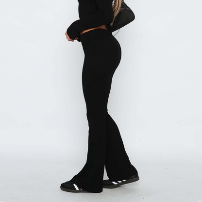 Stylish and Comfortable Women's Slim Fit Low Waist Flare Pants