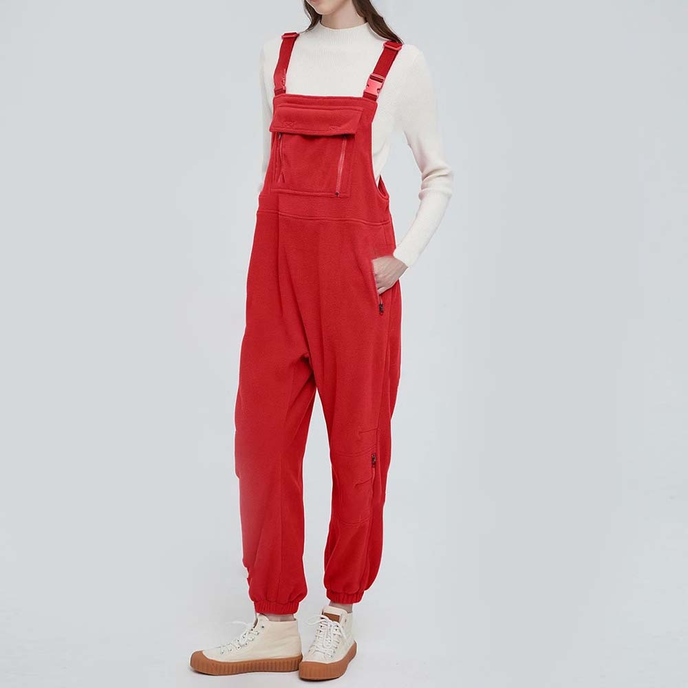 Women's Fleece Warm Loose Casual Jumpsuits