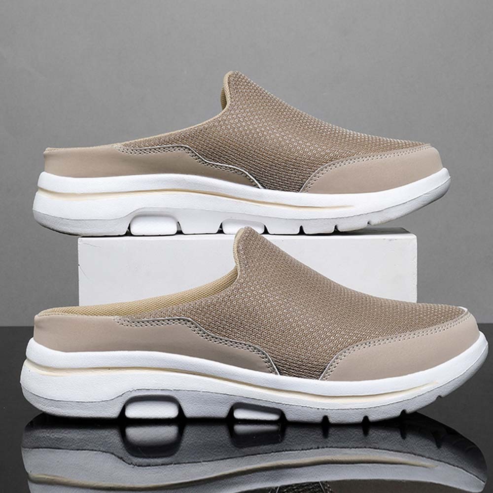 Smiledeer Men's and women's comfortable slip-ons breathable half-slippers