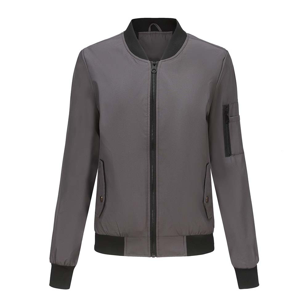 Olivoslindo 2023 primavera y otoño nueva chaqueta de vuelo informal de manga larga ajustada para mujer