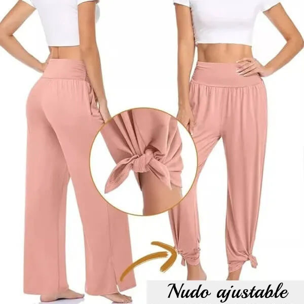 Pantalones de chándal sueltos informales de pierna ancha para mujer