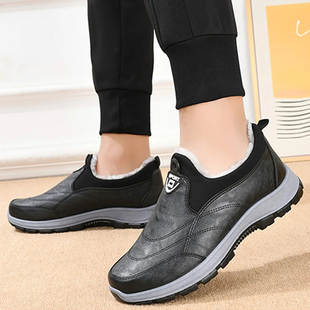 Nuevo Botas de invierno para hombre, botas cálidas para nieve, zapatos de senderismo