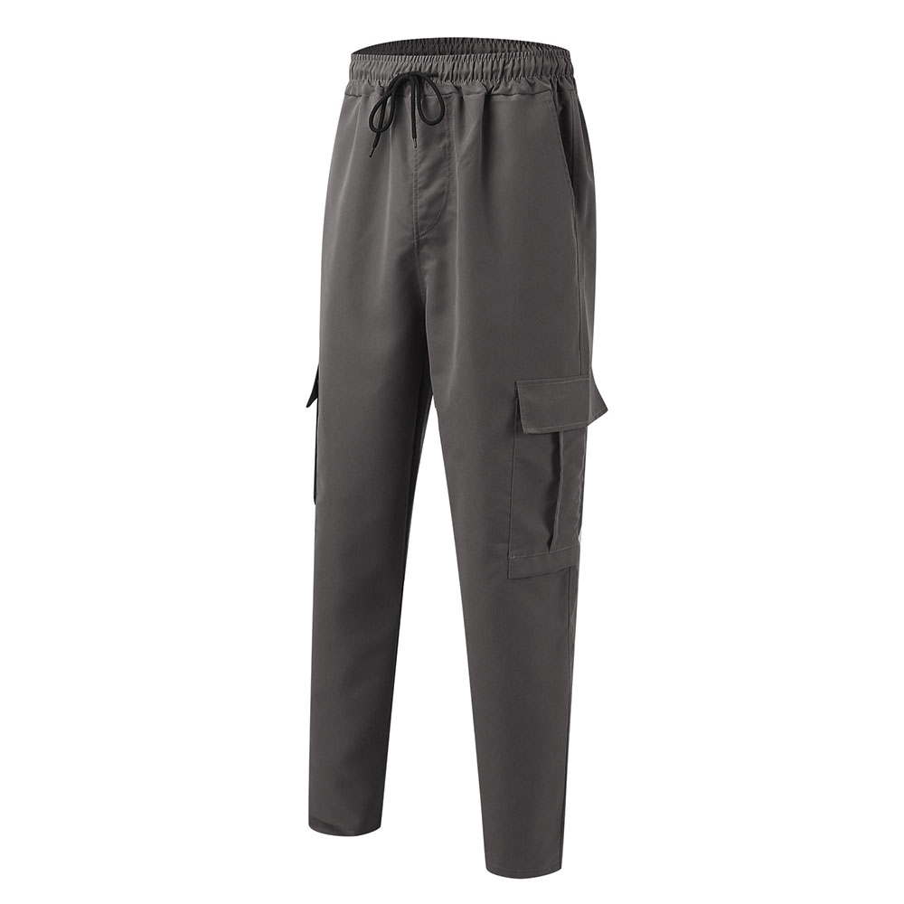 Olivoslindo Pantalones casuales rectos holgados para hombres