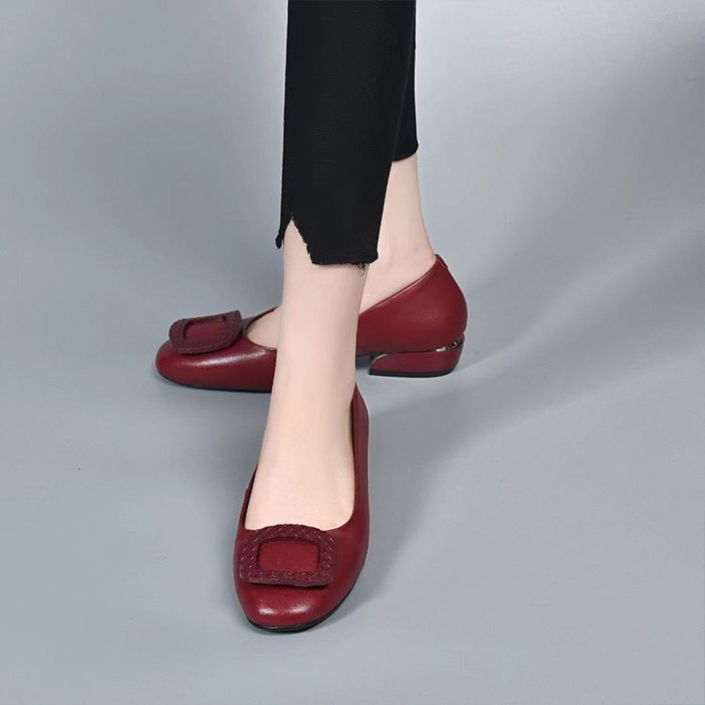 2024 Women’s Stylish and Comfortable Buckle Block Heels