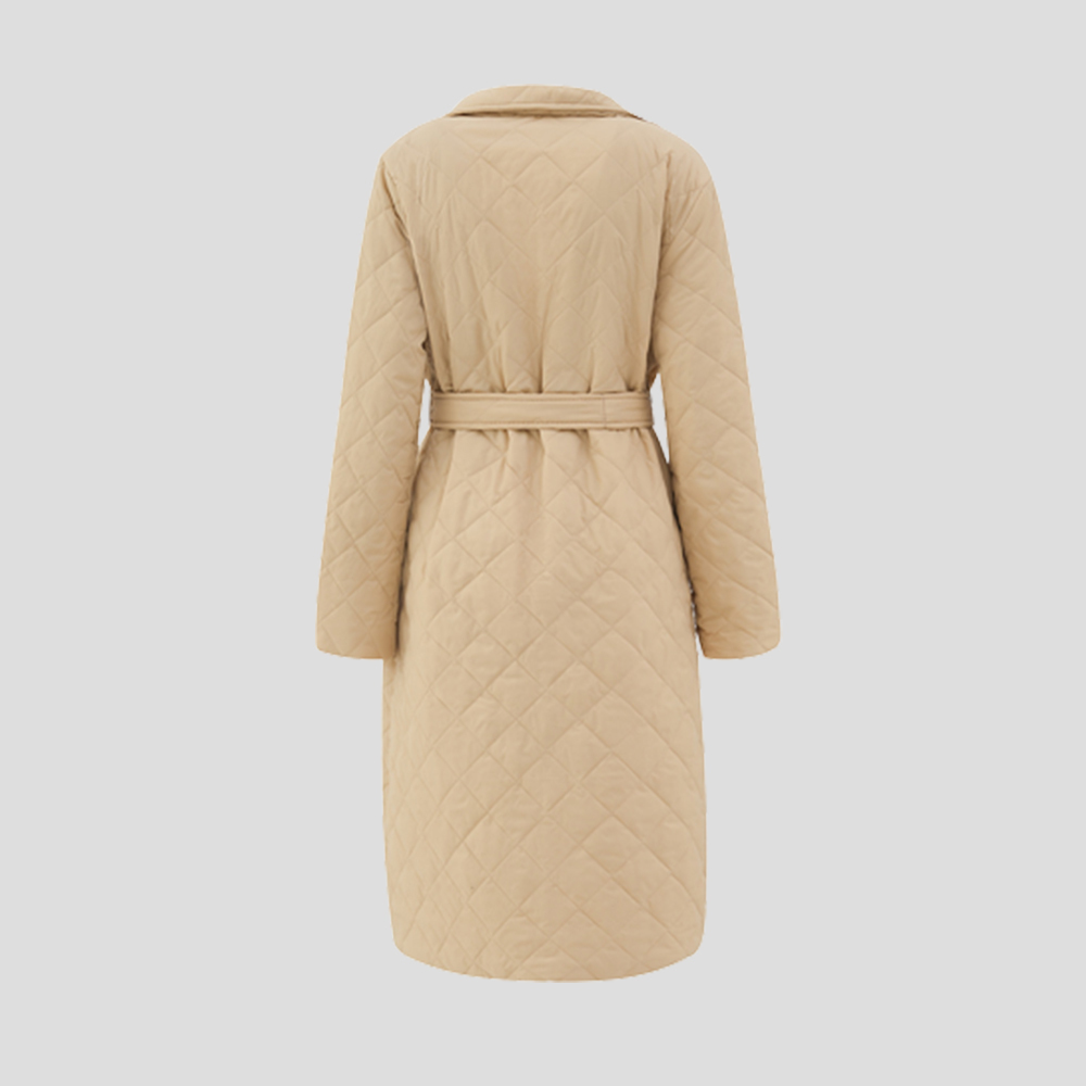 New winter women's over-the-knee mid-length cotton jacket