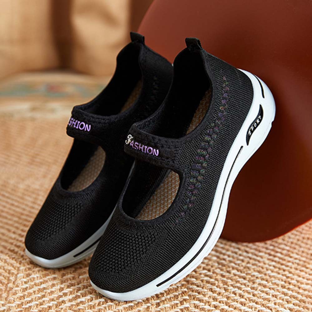 2024 New style soft sole woven breathable casual shoes for women
