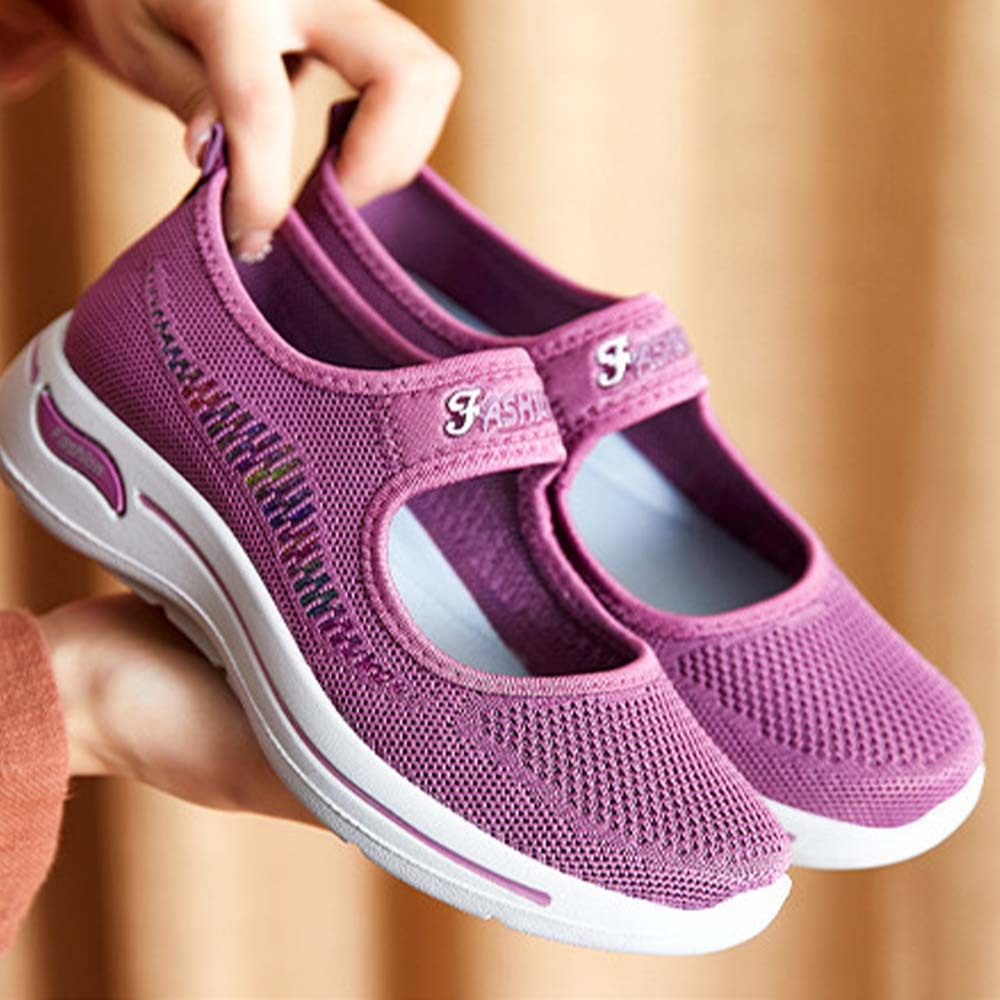 2024 New style soft sole woven breathable casual shoes for women
