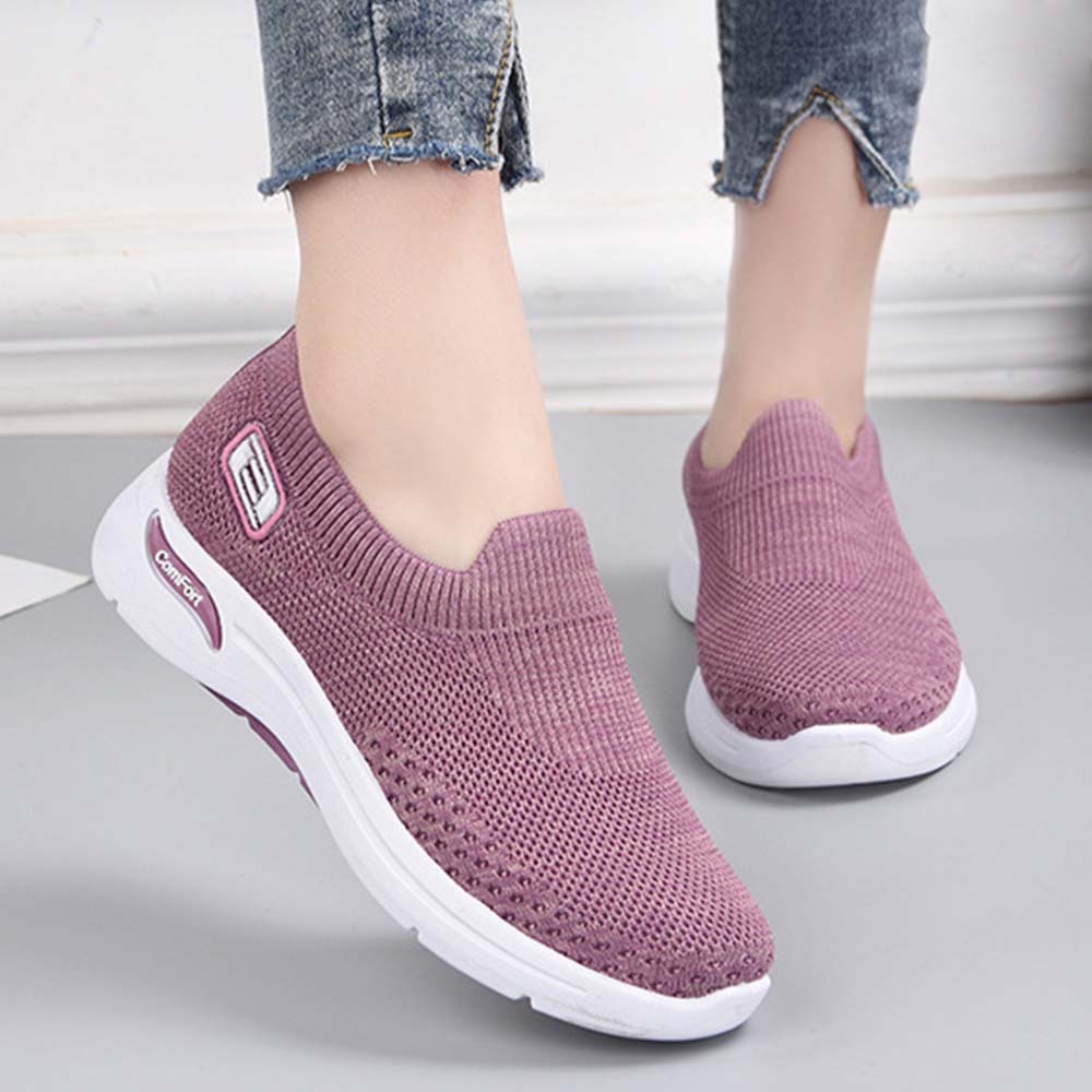 Zapatillas de deporte de suela suave para mujer transpirables de moda