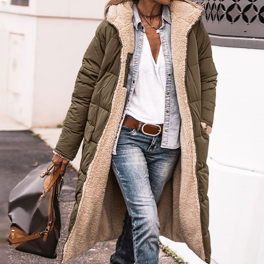 Gentlemenmode™ Neue verdickte doppelseitige Baumwolljacke mit Kapuze