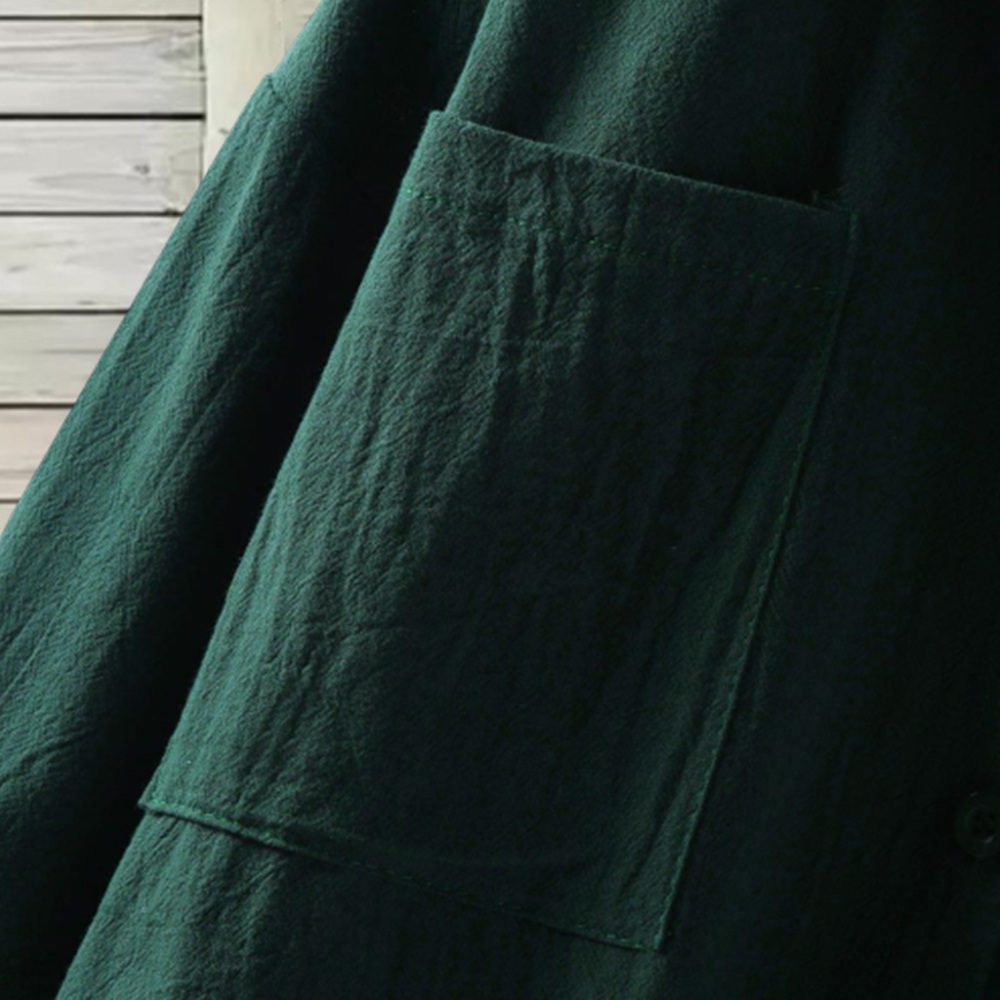 Olivoslindo Camisa casual mujer lino algodón color liso