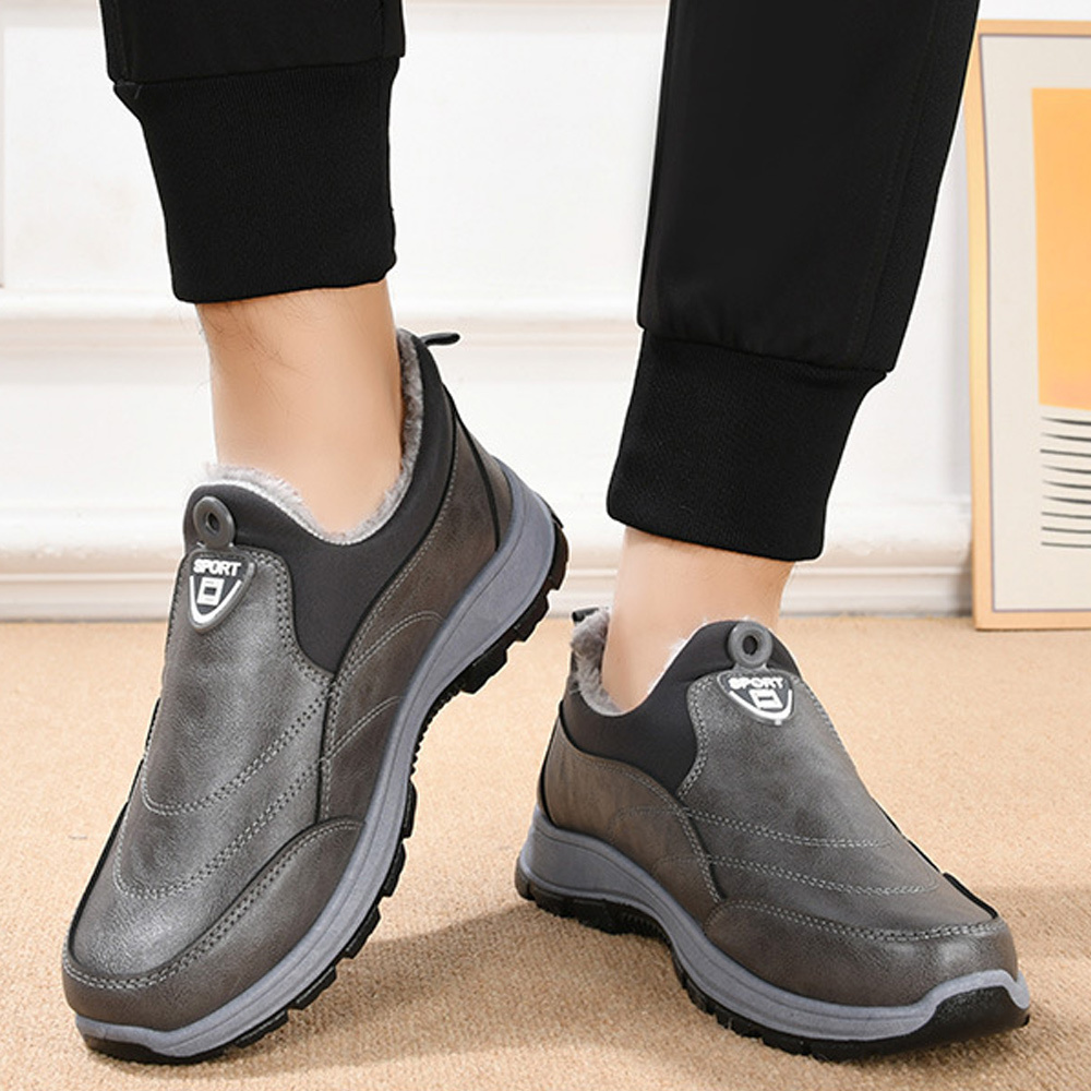 Olivoslindo™ Nuevo Botas de invierno para hombre, botas cálidas para nieve, zapatos de senderismo