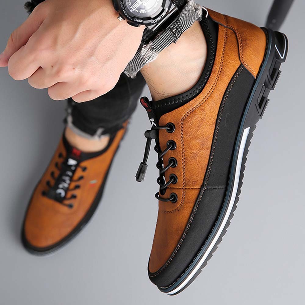 Classic fashion men's leather casual shoes