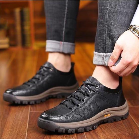 Piecewish Men's Fleece Warm Casual Mountaineering Boots