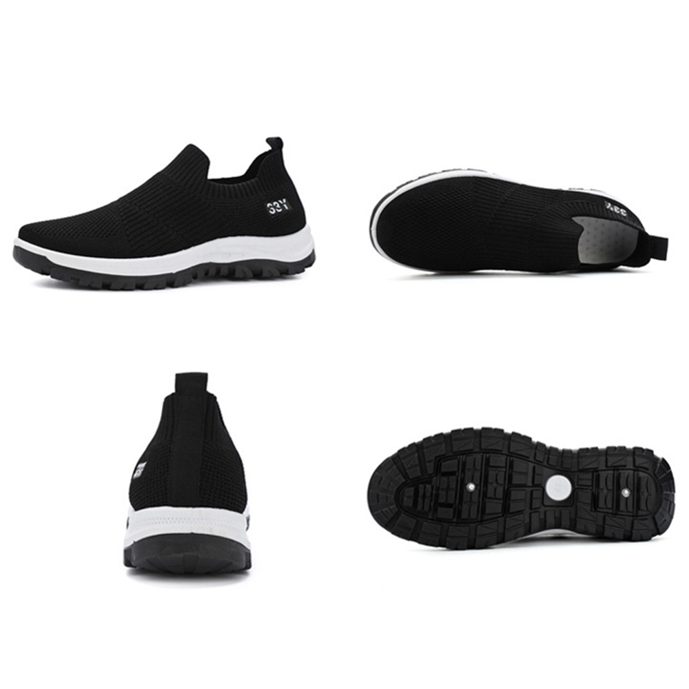 Olivoslindo Zapatos casuales transpirables tejidos con mosca nuevos de verano para hombres