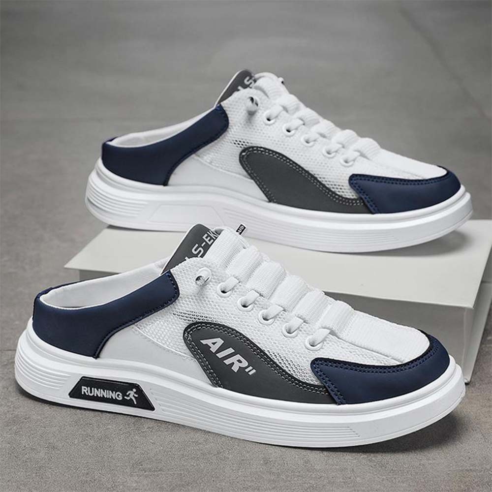 2024 New Summer Men's Lightweight Breathable Mesh Half Slippers