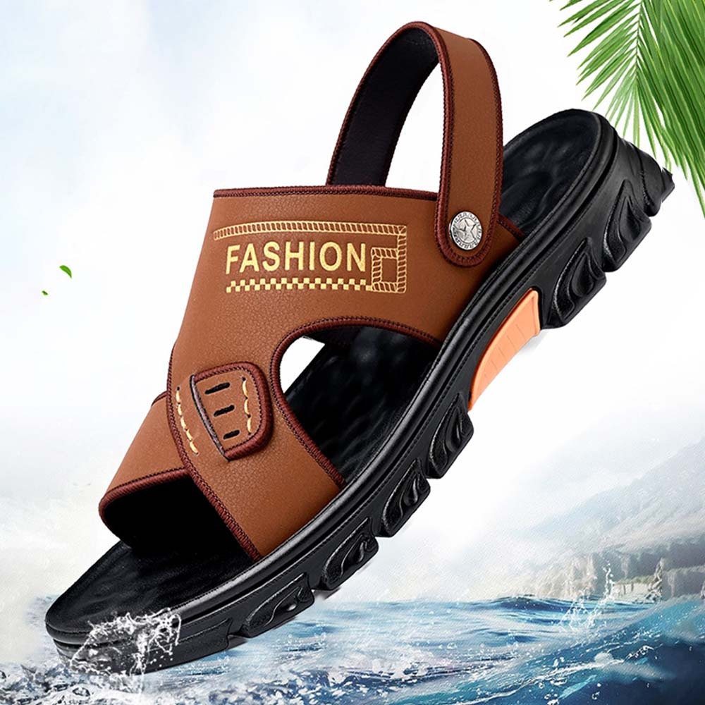 Sandalias de playa con punta abierta, antideslizantes y transpirables para hombre